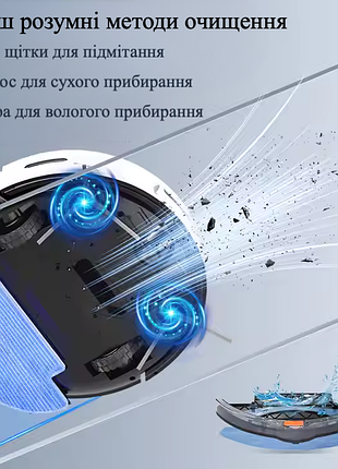 Робот-пылесос моющий tuya d3 со встроенным искусственным интеллектом - белый 6