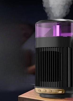 Обогреватель портативный с увлажнителем воздуха 800 вт healting humidifier черный