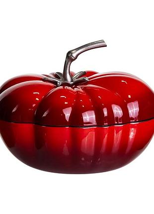 Кастрюля чугунная эмалированная iron tomato 2,5 л, красный yiwu hp-flg-20 red