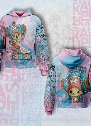 Худи спортивные с 3d принтом chromatic one piece 29223 l