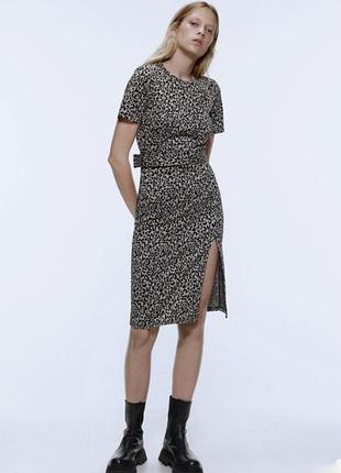 Леопардова сукня zara
