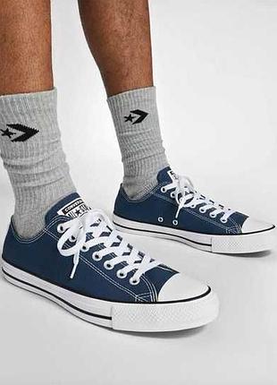Низькі сині кеди converse