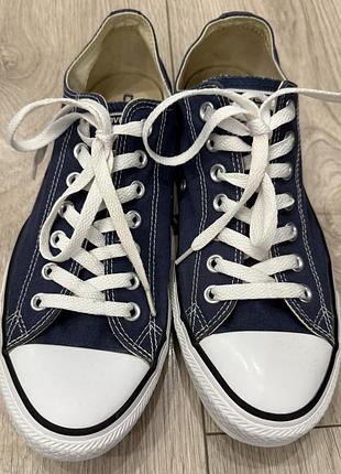 Низькі сині кеди converse 3