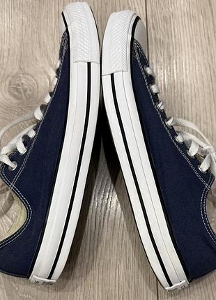 Низькі сині кеди converse 4