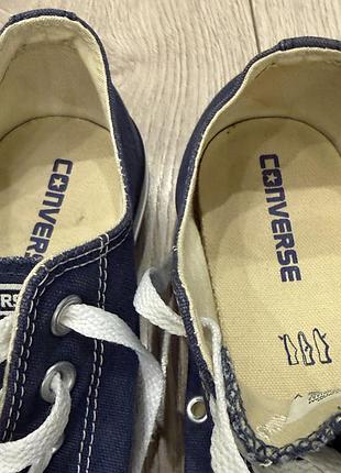 Низькі сині кеди converse 6