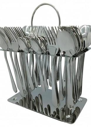Набор столовых приборов ложки, вилки 12 персон/36 предметов cutlery set cd-04 хром