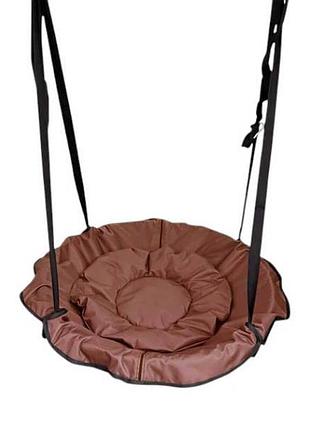 Качель-гамак подвесная d60см 120-150см 270895 коричневая