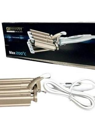 Плойка для завивки волосся п'ять хвиль gemei gm2851