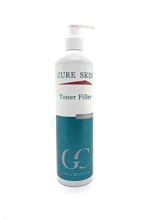 Тонер - філер для лиця cure skin toner filler 500 мл