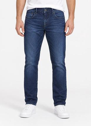 Чоловічі джинси true religion rocco relaxed skinny w30 темно-сині