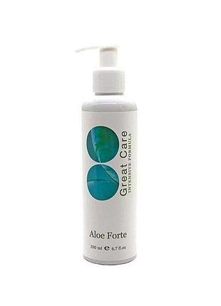 Гель зволожуючий з алое great care aloe forte 200 мл
