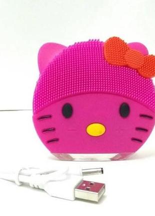 Щітка для чищення обличчя foreo hello kitty рожева