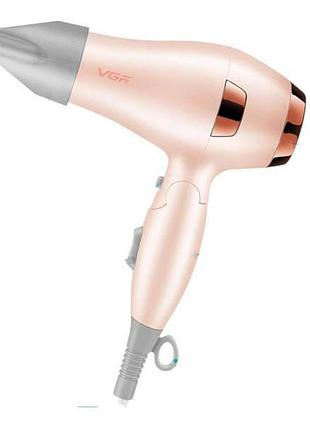 Фен складной с насадкой концентратором 1000вт vgr v-432 pink розовый