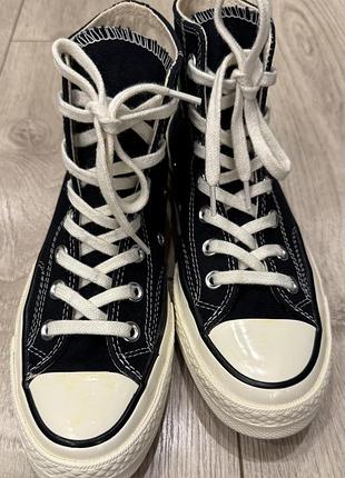 Кеди converse chuck 70 hi black 2