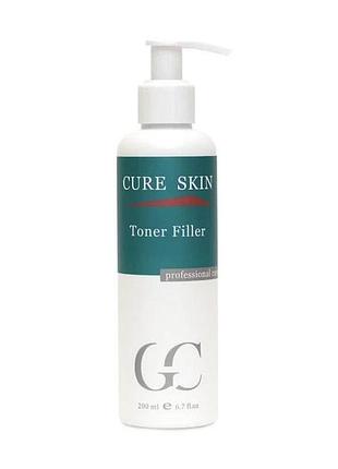 Тонер - філер для лиця cure skin toner filler 200 мл