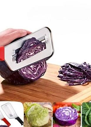 Нож для шинковки капусты unique красный