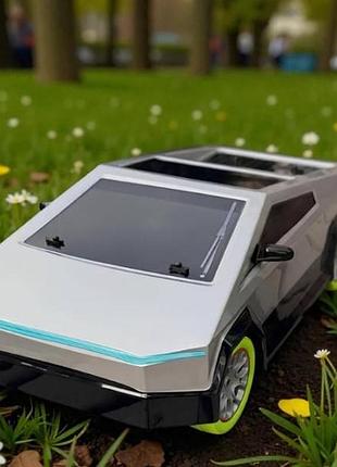 Машинка на радиоуправлении с пультом projectx tesla cybertruck pickup dt-345 серая
