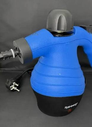 Отпариватель ручной со сменными насадками rainberg steam cleaner 2294 синий