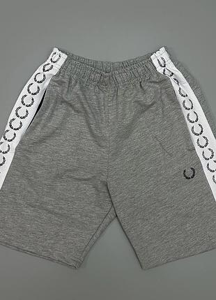 Мужские шорты fred perry серые фред перри с лампасами fp xl (b)