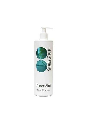 Тонік алое great care toner aloe 500 мл