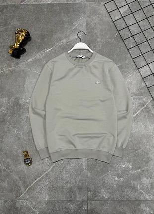 Мужской свитшот lacoste серый весенний осенний кофта без капюшона лакост xl (b)