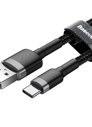 Дата кабель baseus cafule usb to type-c cable 3a (0.5m) (catklf-a) 3