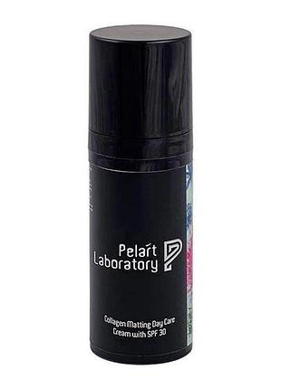 Денний матувальний крем з колагеном spf 30 pelart laboratory trifolium collagen matting day cream 50 мл