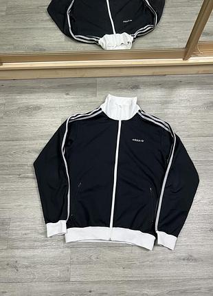 Спортивная кофта олимпийка мастерка adidas originals beckenbauer оригинал черная мужская адидас м