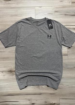 Новая серая спортивная футболка андер армор under armour sportstyle, факт l, оригинал