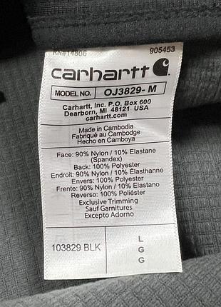 Мужская куртка софтшелл carhartt rain defender rough cut jacket оригинал черная l 4