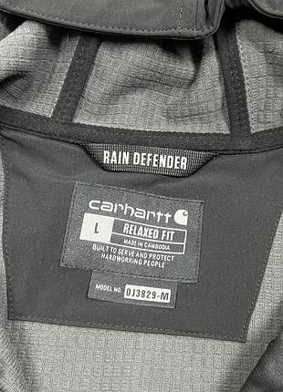 Мужская куртка софтшелл carhartt rain defender rough cut jacket оригинал черная l 3