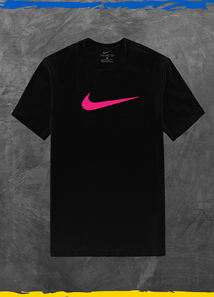 Футболка унисекс nike найк футболка из хлопка базовая черний, s