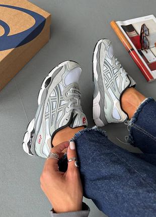 Asics gel nyc 'white steel grey