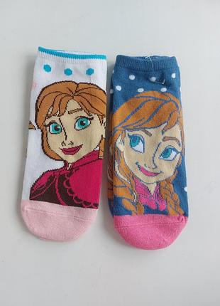 Набір 2 пари короткі шкарпетки disney frozen розмір 31-34