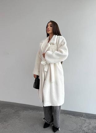 Накладной платеж ❤ шуба меди на запах под пояс халат мутон