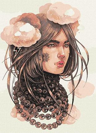 Уценка!!! картина по номерам "облачные мысли" ©lesya_nedzelska_art идейка kho4995-uc, 40х50 см