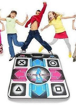 Детский танцевальный коврик dance mat + диск с программой stepmania с подключением к пк 92 х 80 см