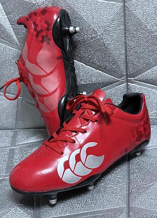 Профессиональные подростковые бутсы для регби американского футбола canterbury speed club stud kids sg 38 размер (24,5 см стелька) длинные металлическ