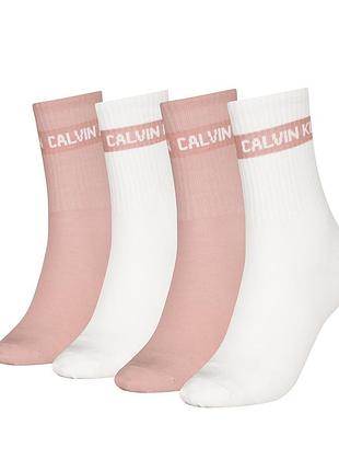 4 шт. комплект оригінальних шкарпеток one size calvin klein набір жіночих шкарпеток у подарунковому кейсі