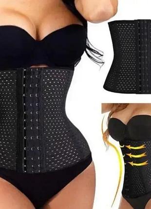 Корсет универсальный утягивающий (черный) размер m, xl, xxl, 3xl abdomen waistband