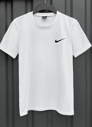 Чоловіча футболка nike біла бавовняна літня теніска найк спортивна на літо (bon) 3xl