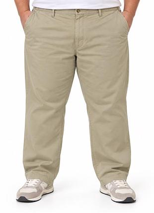 Чоловічі чіноси polo ralph lauren stretch classic fit бежеві, великий розмір 46b/30