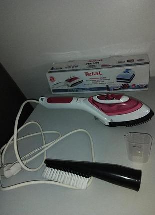 Компактный ручной отпариватель tefal 2 in 1 steam'n press (dv8610) отпариватель