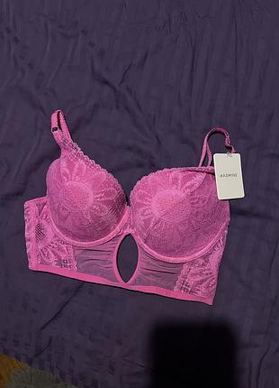 Бюстгальтер jasmine фуксія push-up sofy electric fuchsia 80 c