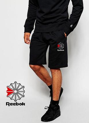 Шорти reebok ( рібок ) чорні квітка