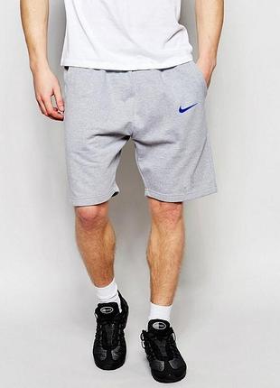 Шорты nike ( найк ) мужские серые чёрная галочка
