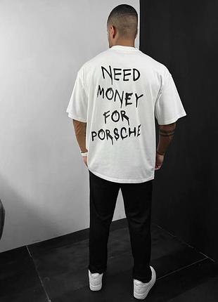 Футболка - "need money for «porsche»". xxl
