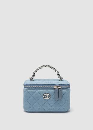 🤍 élan bag light denim/silver 17 х 10 х 8 см