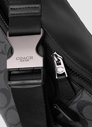 🦁 coach track belt bag grey 2