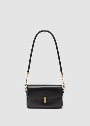 🤍 noir bag black/gold 21 х 14 х 6 см